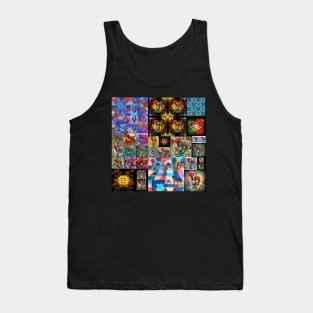 Galo de Barcelos, Collage art Tank Top